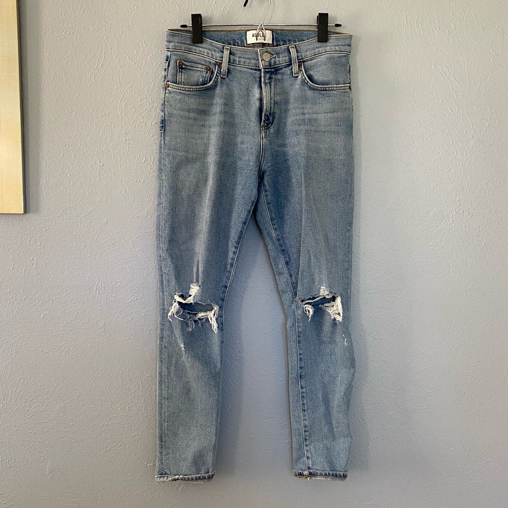 Agolde Toni Mid-Rise Straight Jeans